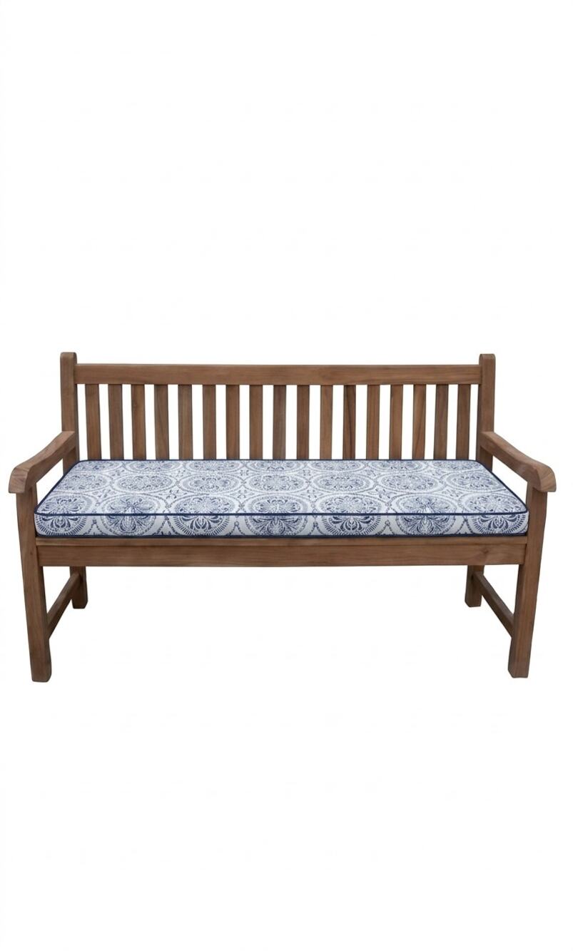 Tommy Bahama Blue & White Medallion Indoor/Outdoor Bench Cushion NWT